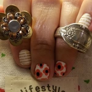 Cute Flower Ring and Spoon Ring Size 10